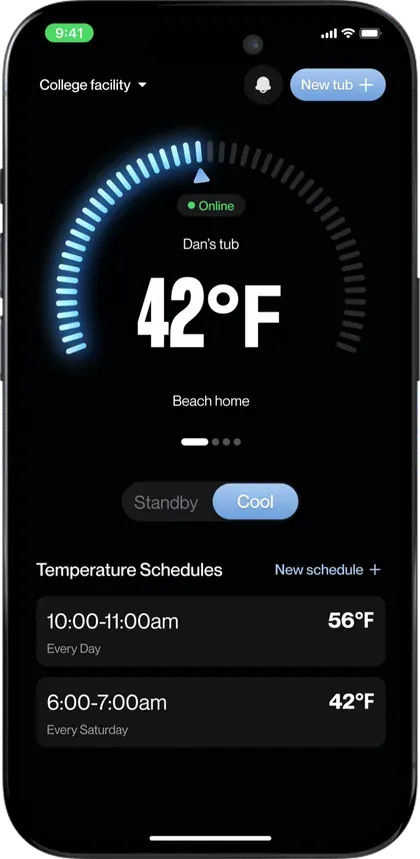Bluelight Studio mobile app mockup 6